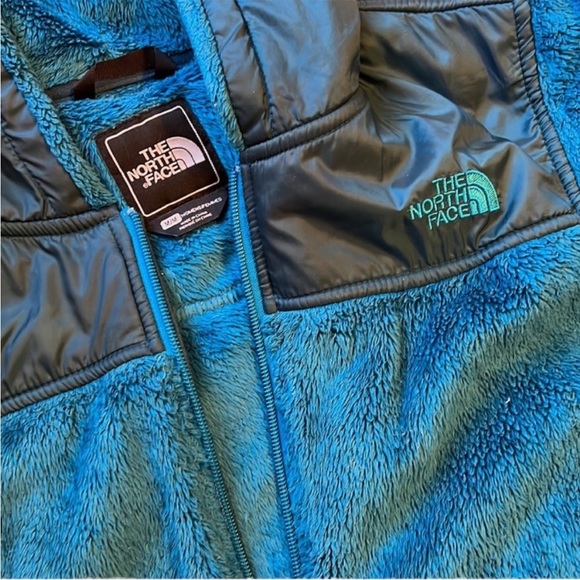 North Face Fuzzy Zip Up Osito Jacket With Hood - Picture 2 of 3